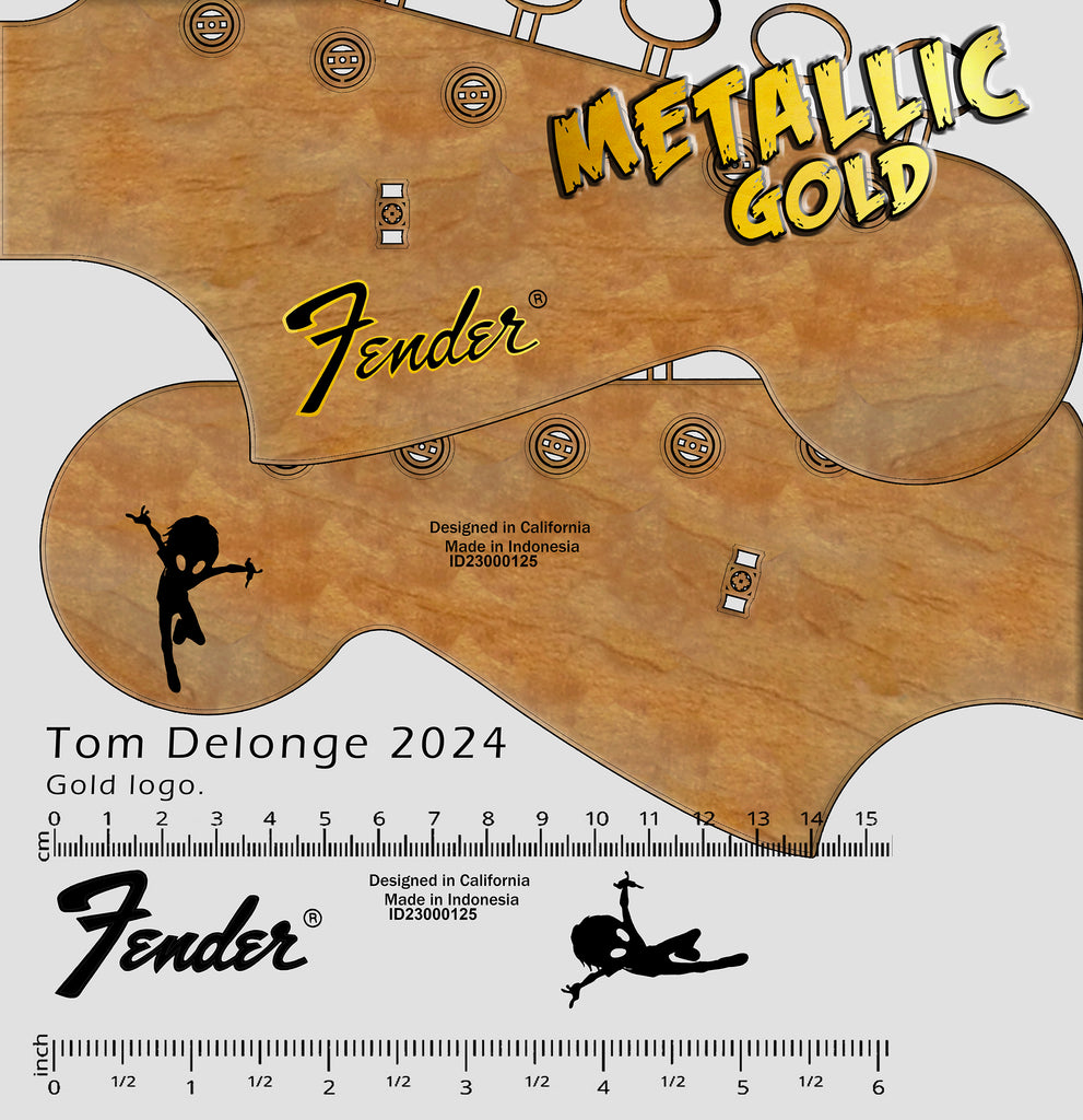 Stratocaster Tom Delonge 2024 - GOLD – Voodoo Decals