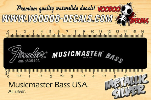 Musicmaster Bass USA - ALL SILVER