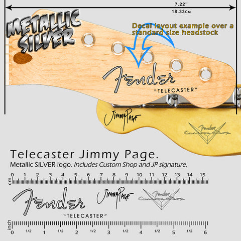 Telecaster Jimmy Page SILVER